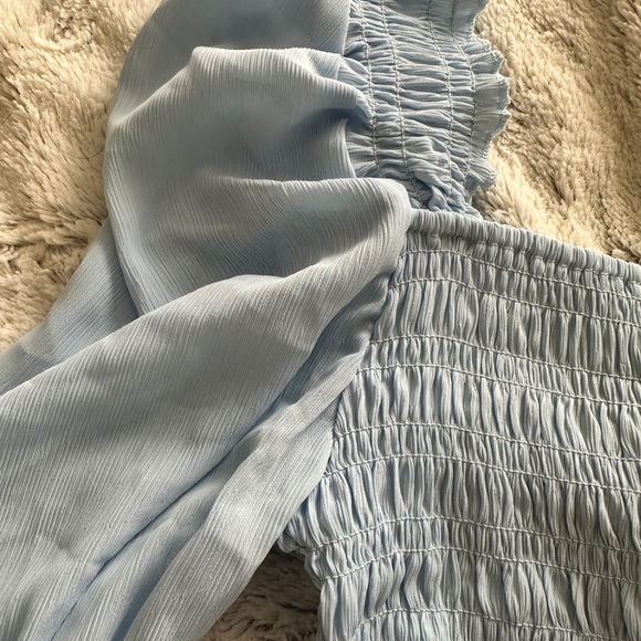 Baby blue milkmaid top - Picture 3 of 3